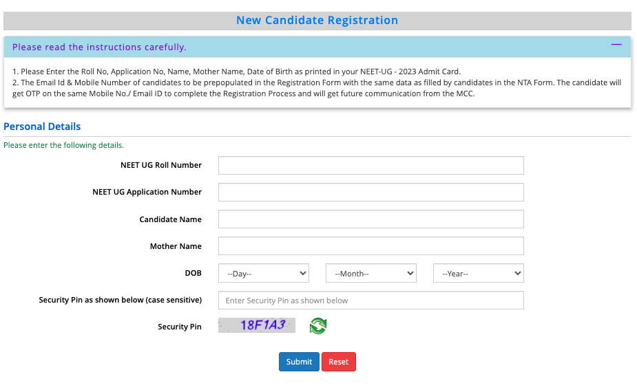 NEET UG 2023 Counselling Schedule Announced