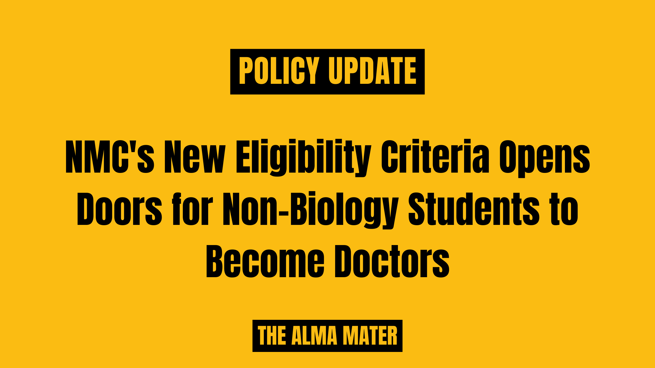 NMC’s New Eligibility Criteria Opens Doors for Non-Biology Students to Become Doctors