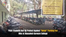 Pune Students Rev Up Protest Against “Unfair” Parking Fee Hike at Abasaheb Garware College